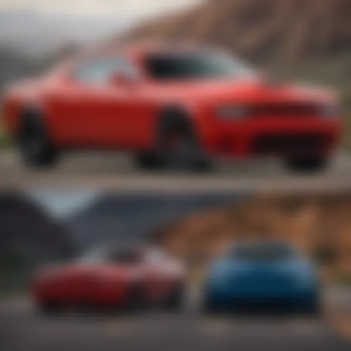 Comparison chart of Dodge Hellcat and alternative vehicles