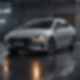 Sleek exterior design of the Hyundai Elantra GLS Sedan showcasing its modern aesthetics.