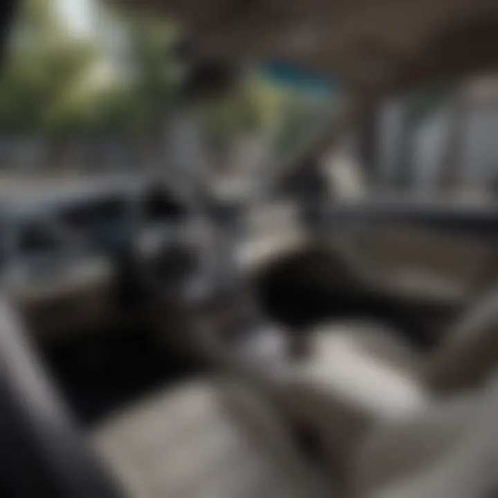 Interior of the Infiniti Hybrid featuring luxurious materials and design