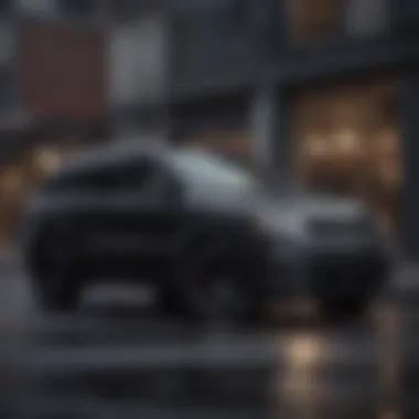 Sleek Black Exterior of the Jeep Grand Cherokee Altitude Jeep Grand Cherokee Altitude showcasing its sleek black exterior