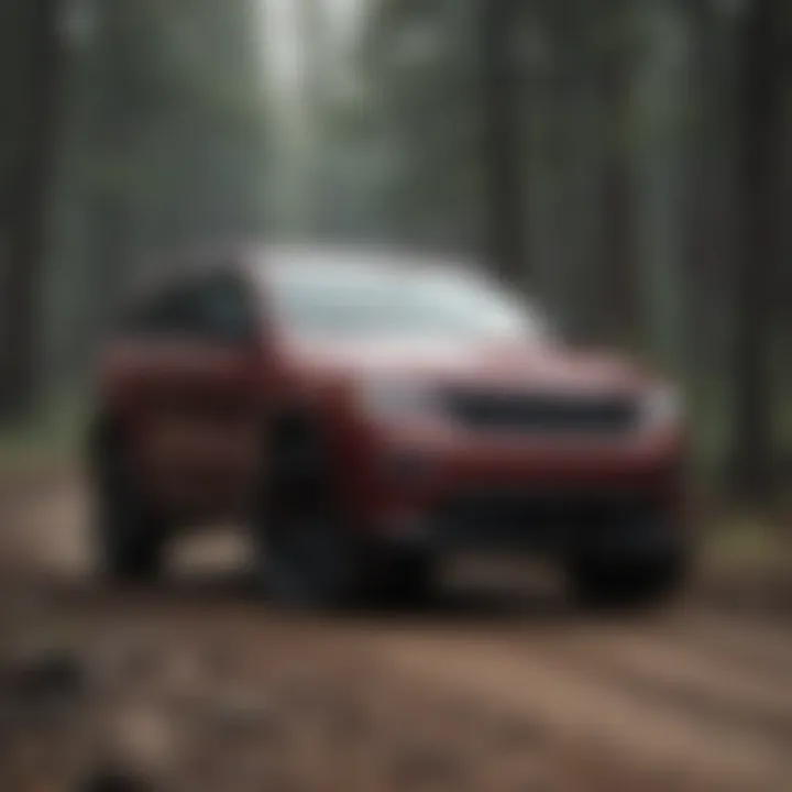 Jeep Grand Cherokee Altitude navigating rugged terrain