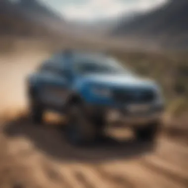 Ford Ranger Off-Road Performance Used Ford Ranger pick-up truck driving off-road showcasing its performance