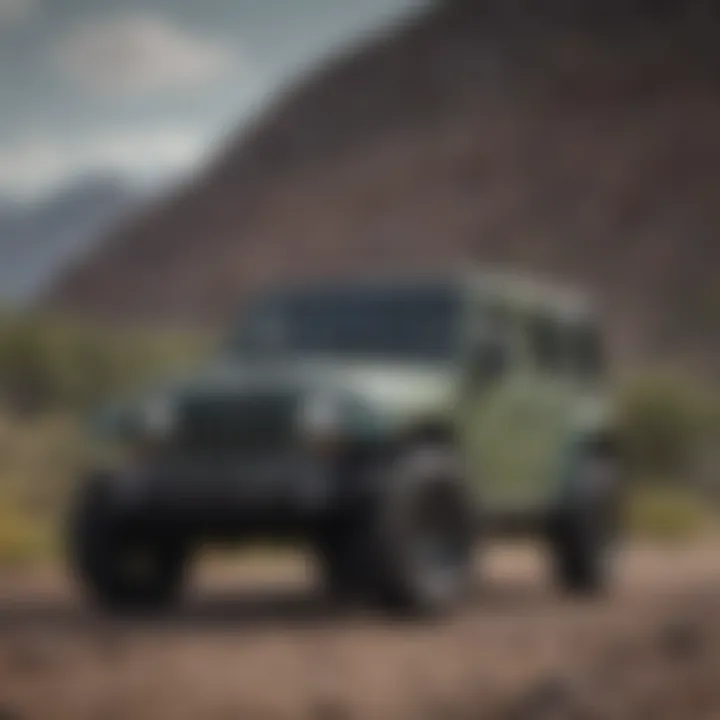 A map highlighting different regions with varying prices for used Jeep Wranglers.