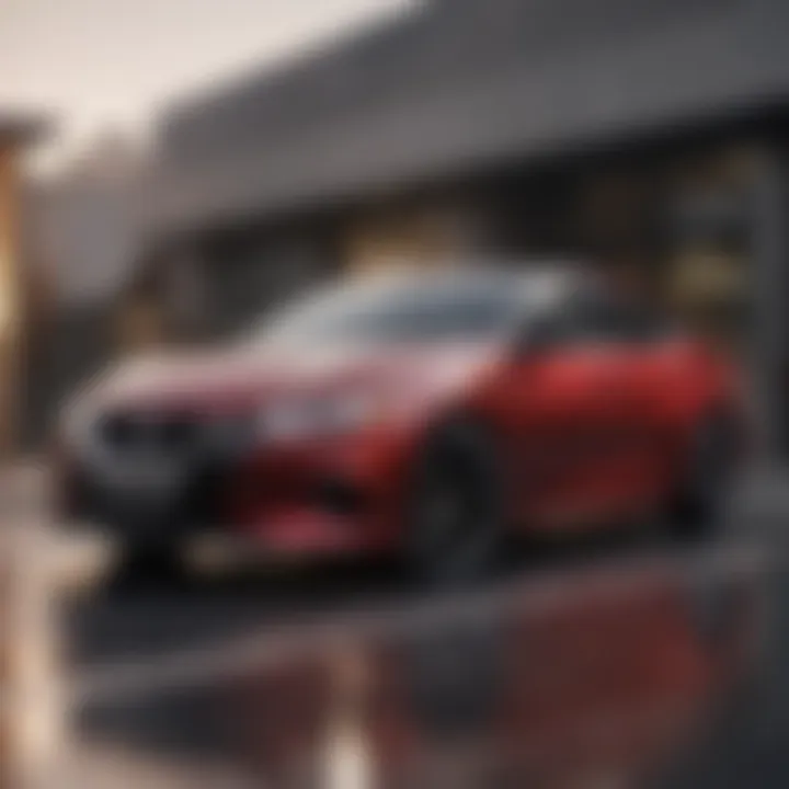 Sleek exterior design of the Nissan Maxima SR Platinum