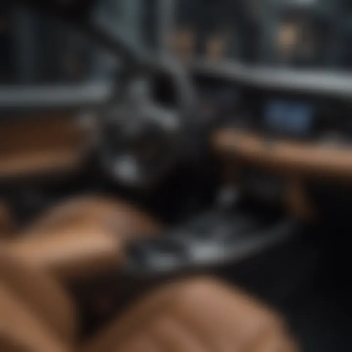 Luxurious interior of the Nissan Maxima SR Platinum showcasing premium materials