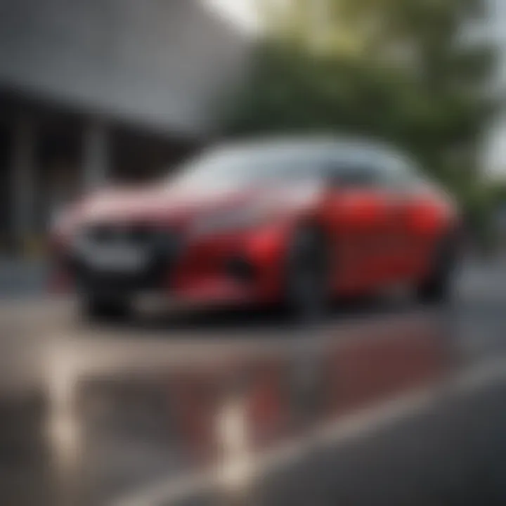 Dynamic performance of the Nissan Maxima SR Platinum on the road
