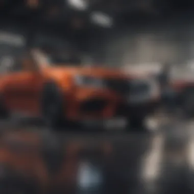 Visual representation of automotive enthusiasts engaging with the root app for vehicle maintenance.