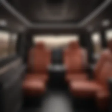 Interior view highlighting the spaciousness and seating arrangement of the GMC truck.