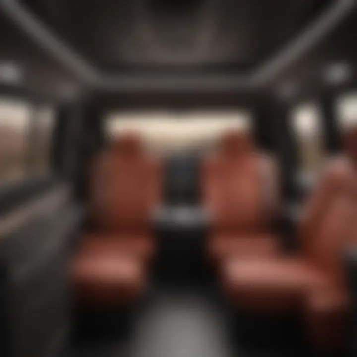 Interior view highlighting the spaciousness and seating arrangement of the GMC truck.
