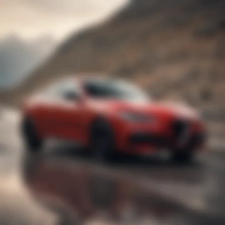 A vibrant selection of performance enhancement options for the Stelvio, emphasizing power and agility.