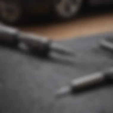 Innovative Tool Versus Traditional Methods Super scratch pen alongside traditional car repair tools for contrast