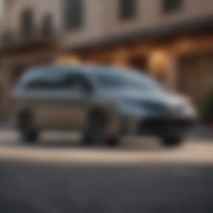 Exterior view of a Toyota Sienna showcasing its sleek design