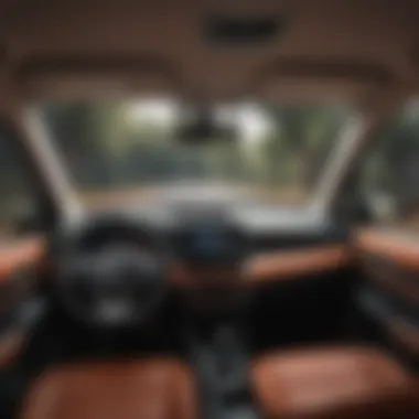 Interior view of Toyota Sienta highlighting tech features