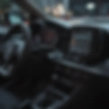Interior dashboard of a Kia Rio showing features