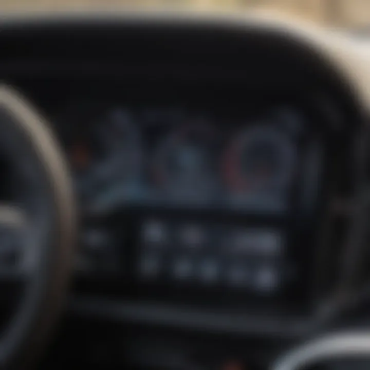 Dashboard displaying performance metrics of Kia Telluride