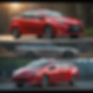 A comparison chart of various Toyota Prius models with specifications.
