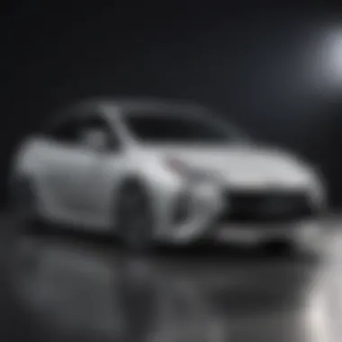 A side view of the latest Toyota Prius model showcasing its sleek design.
