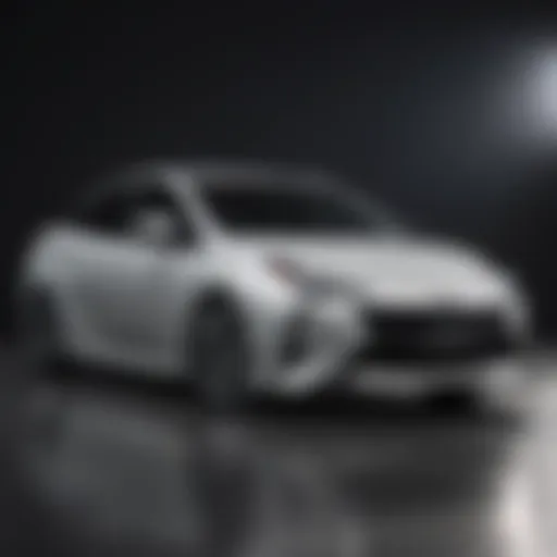 A side view of the latest Toyota Prius model showcasing its sleek design.