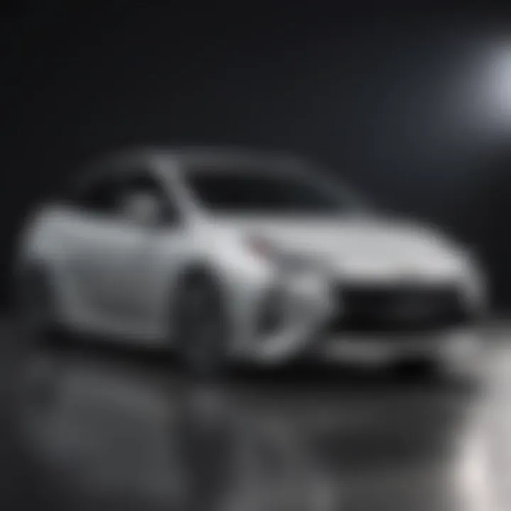 A side view of the latest Toyota Prius model showcasing its sleek design.