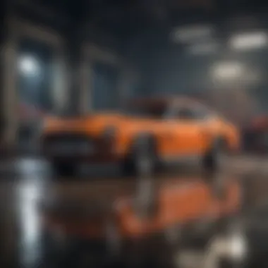 Detailed view of a classic James Bond vehicle LEGO set