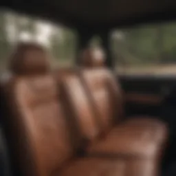 Luxurious interior of the Wrangler rear seat showcasing its design