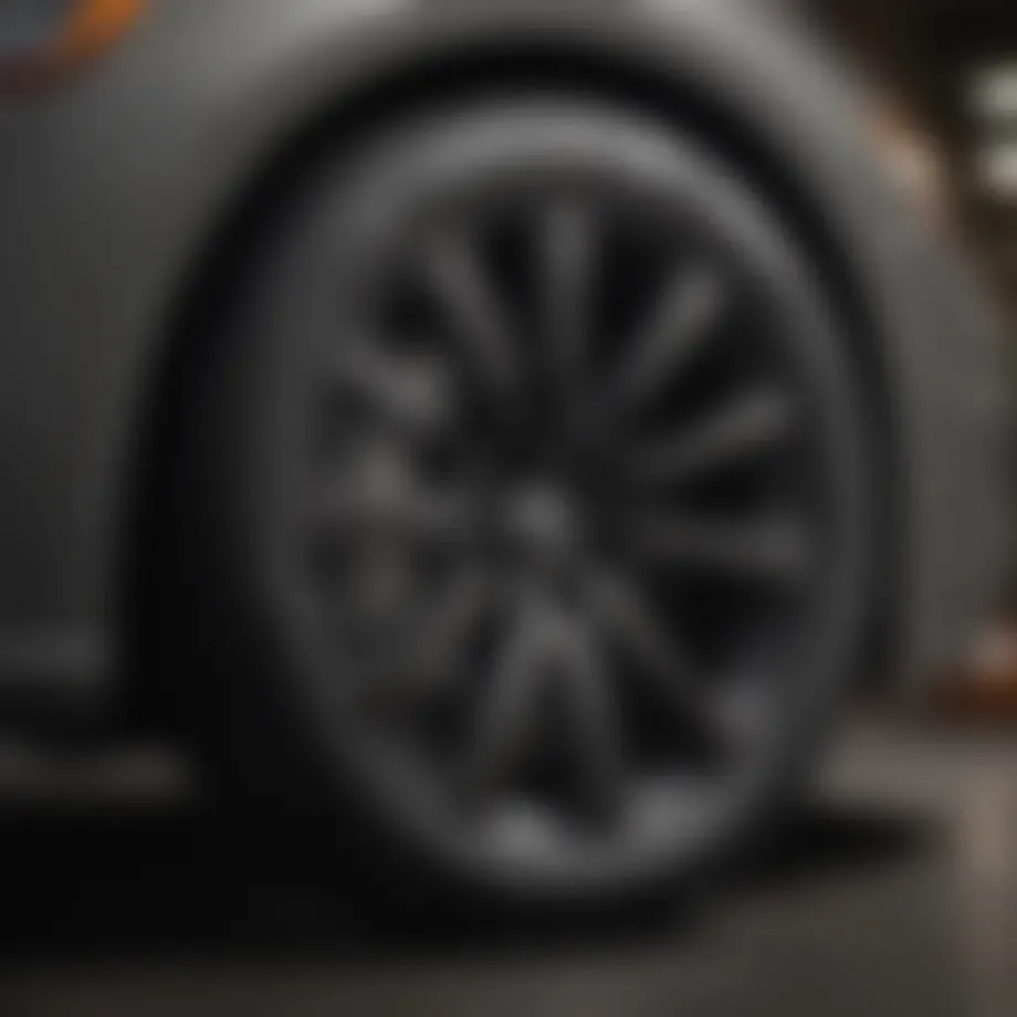 Detailed view of a 2015 Nissan Altima S tire specifications