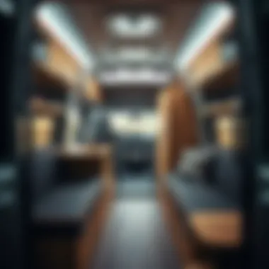 Innovative Interior Design of Tommy Campervan Interior layout of a Tommy campervan showcasing its features