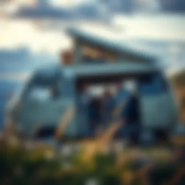 Adventure Awaits: Road Trip in a Tommy Campervan Group of friends enjoying a road trip in a Tommy campervan