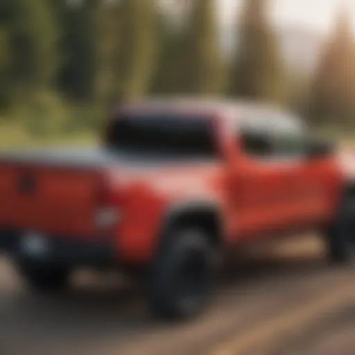 Sleek tonneau cover enhancing the 2019 Toyota Tacoma's style