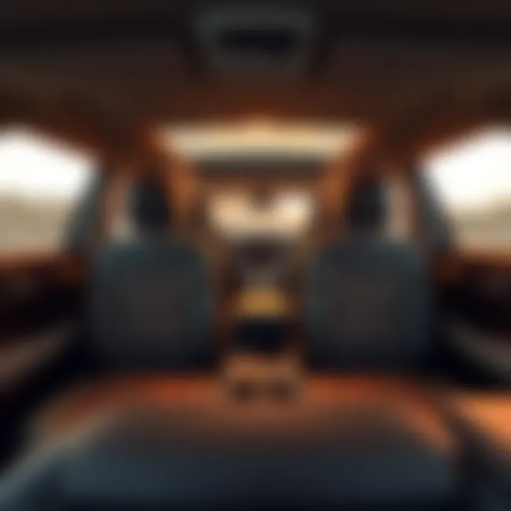 Spacious Interior of 7-Seater Toyotas Interior layout showcasing seating arrangement of Toyota SUV