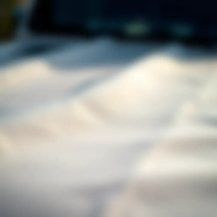 Close-up of soft cover material texture