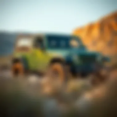 Off-road Jeep Wrangler showcasing soft cover benefits