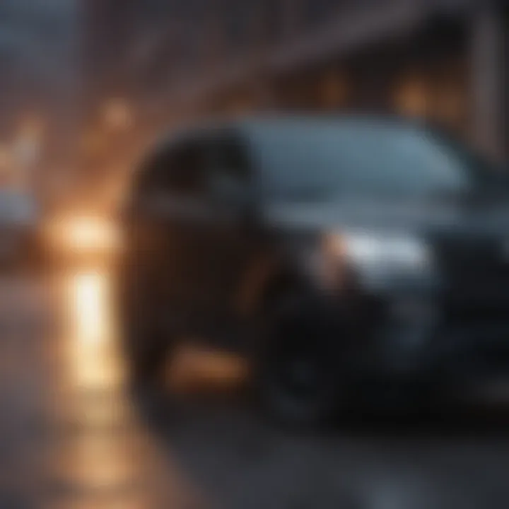 Ford Explorer demonstrating advanced safety features in action