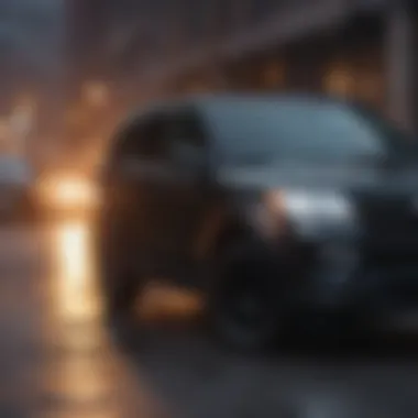 Advanced Safety Features of the Black on Black Ford Explorer Ford Explorer demonstrating advanced safety features in action