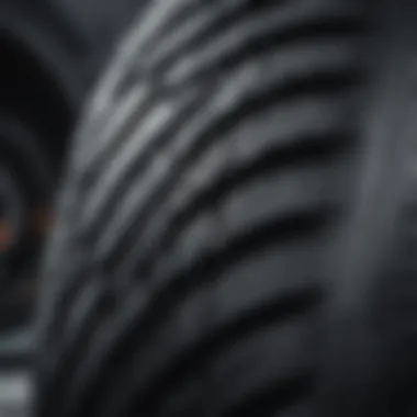 Innovative Tread Design of Viking Tires Close-up of tire tread design