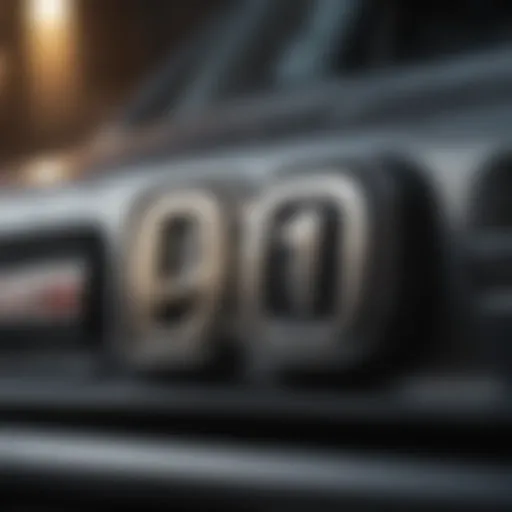 A close-up of a Vehicle Identification Number engraved on a car chassis