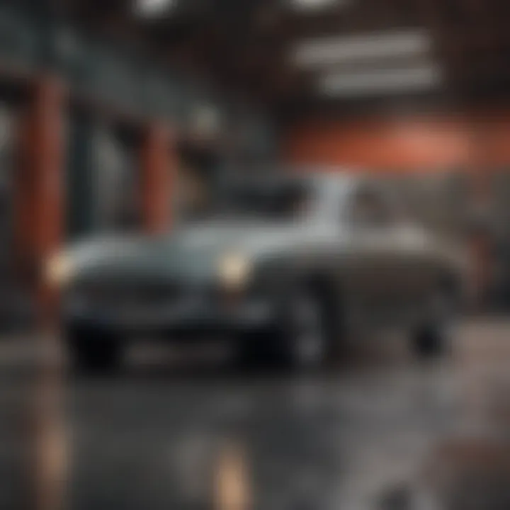A digital interface displaying vehicle history retrieved through VINs