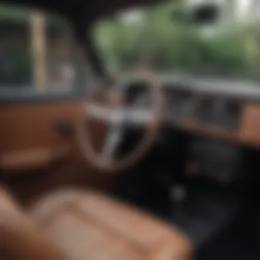 Modified Interior of a Volkswagen Bug Interior view of a modified Volkswagen Bug