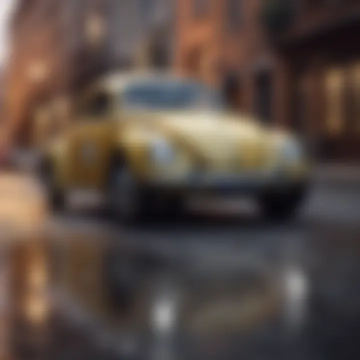 Sporty Volkswagen Bug with performance enhancements