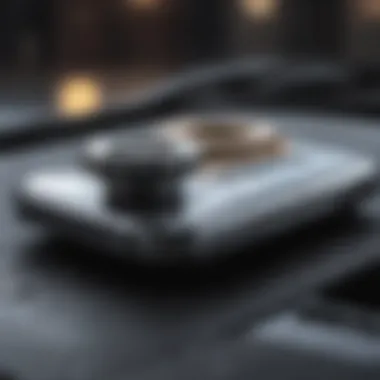 Close-up of materials used in weather tech phone mounts highlighting strength and resilience