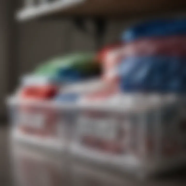 Ziploc bags creatively used for seasonal clothing storage