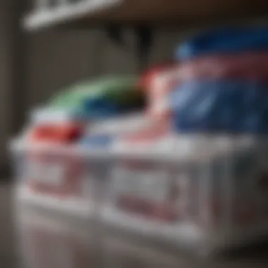 Seasonal Clothing Storage with Ziploc Bags Ziploc bags creatively used for seasonal clothing storage