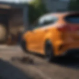 Focus ST trailer hitch with towing accessories