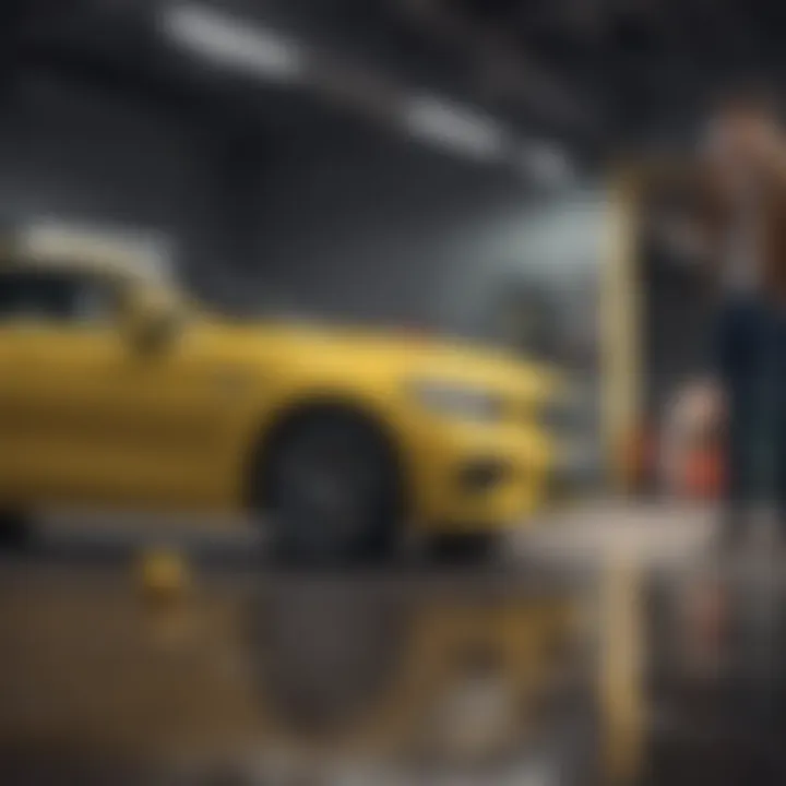 A frustrated car buyer contemplating a lemon purchase