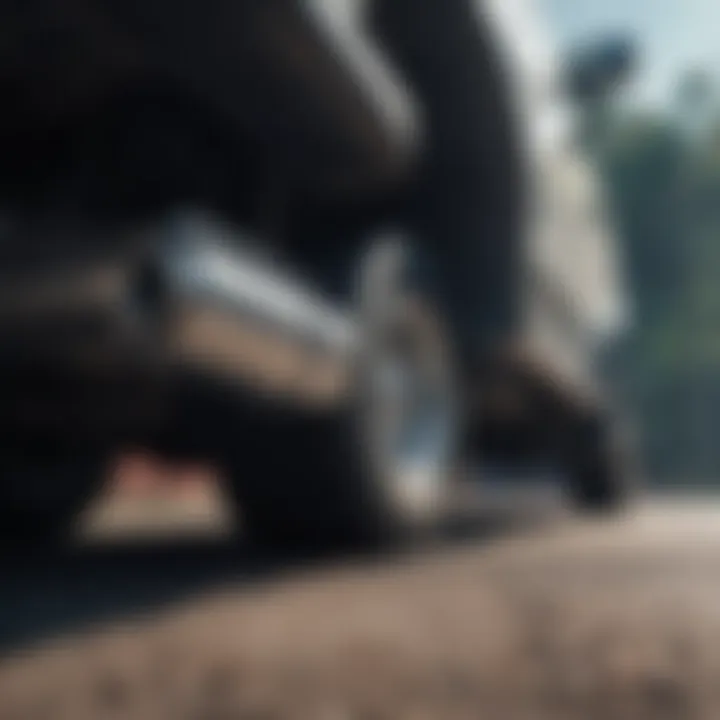 Infographic on the impact of exhaust tips on truck performance