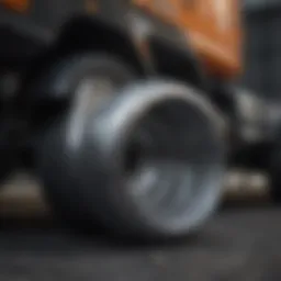 Different styles of gas truck exhaust tips showcasing variety