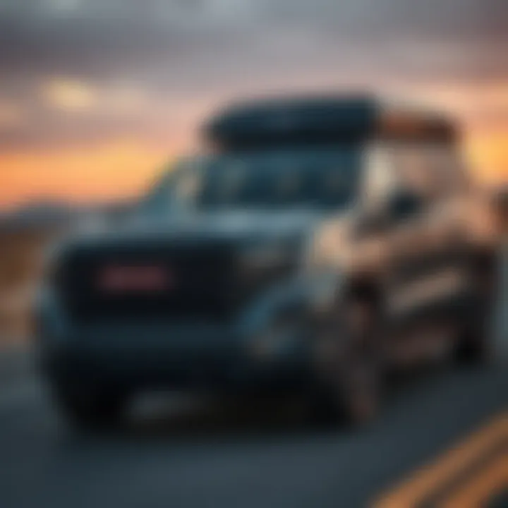 GMC vehicle featuring Carbon Pro technology on the road