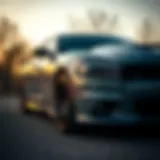 Sleek exterior of the Grey Dodge Charger SXT