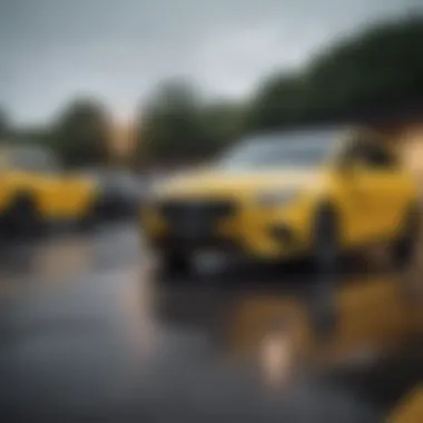 Regional Branding of Hertz Local Edition Vehicles A Hertz Local Edition vehicle ready for rental highlighting regional branding.