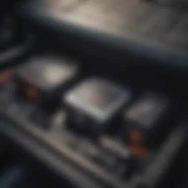 GPS tracker inside the trunk of a car